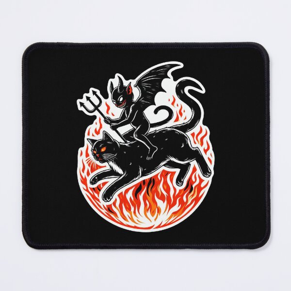 Item preview, Satan and kitty mount designed and sold by AiartIreland.