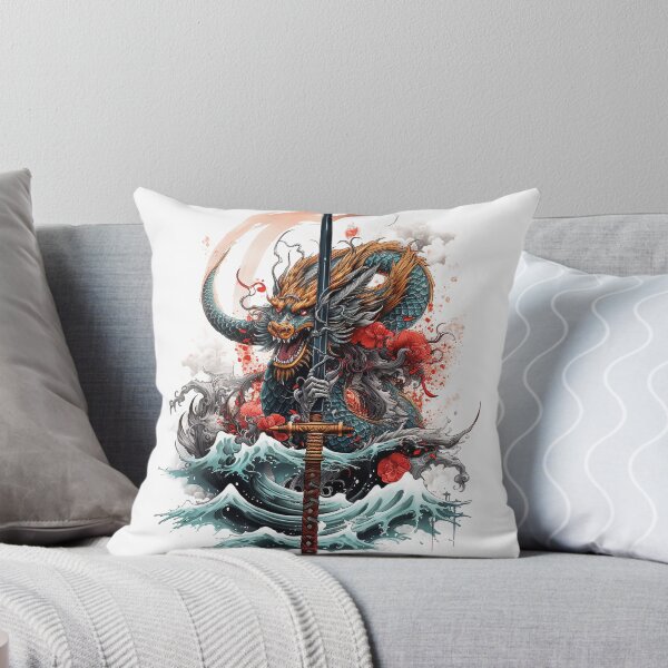 Item preview, Tattoo Style Dragon designed and sold by Lucy Goosy Art.