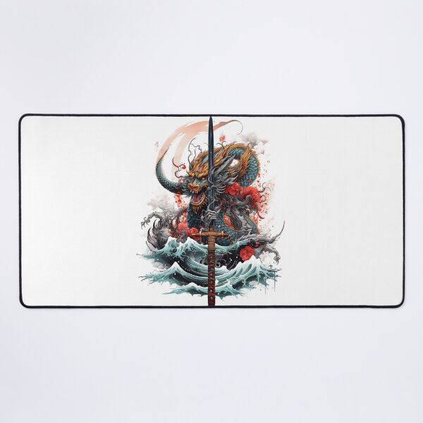 Item preview, Tattoo Style Dragon designed and sold by Lucy Goosy Art.