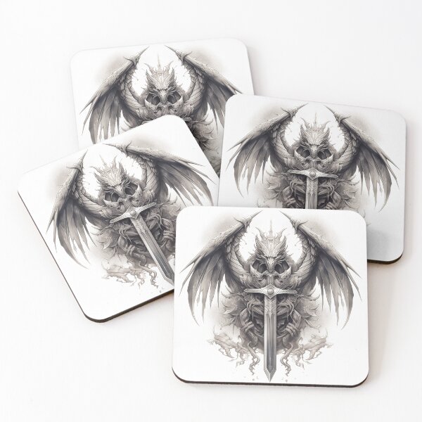 Item preview, Tattoo Style Dragon designed and sold by Lucy Goosy Art.