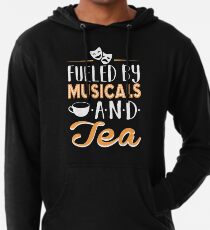 Sudadera con capucha ligera Impulsado por musicales y té