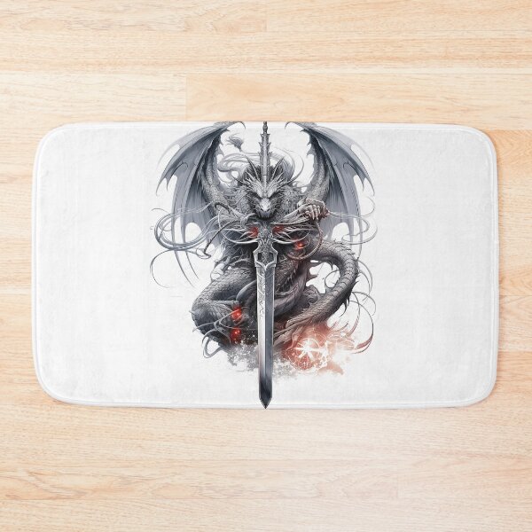 Item preview, Tattoo Style Dragon designed and sold by Lucy Goosy Art.