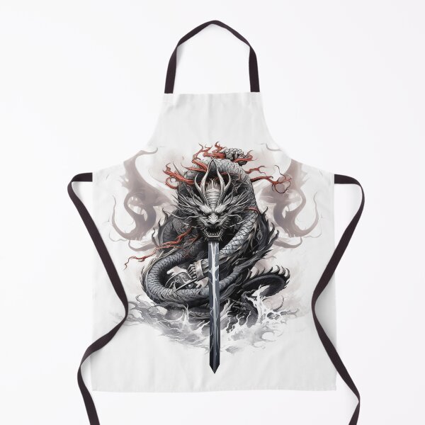 Item preview, Tattoo Style Dragon designed and sold by Lucy Goosy Art.
