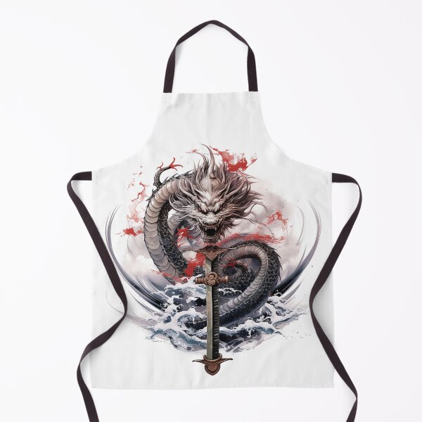 Item preview, Tattoo Style Dragon designed and sold by Lucy Goosy Art.