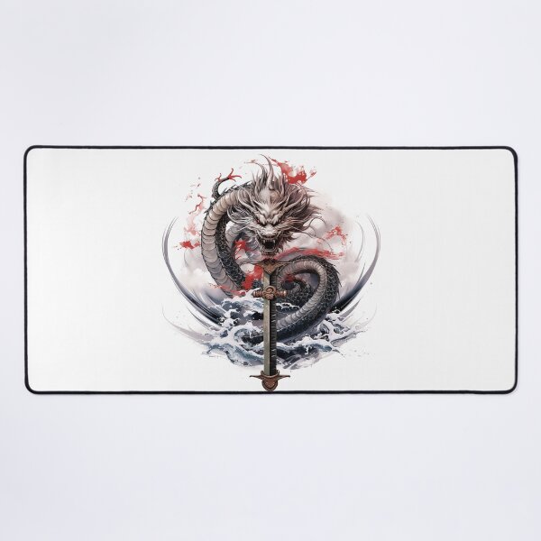 Item preview, Tattoo Style Dragon designed and sold by Lucy Goosy Art.