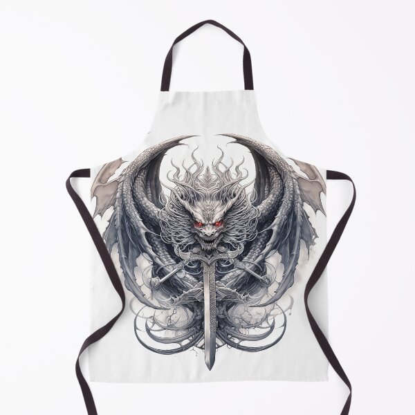 Item preview, Tattoo Style Dragon designed and sold by Lucy Goosy Art.