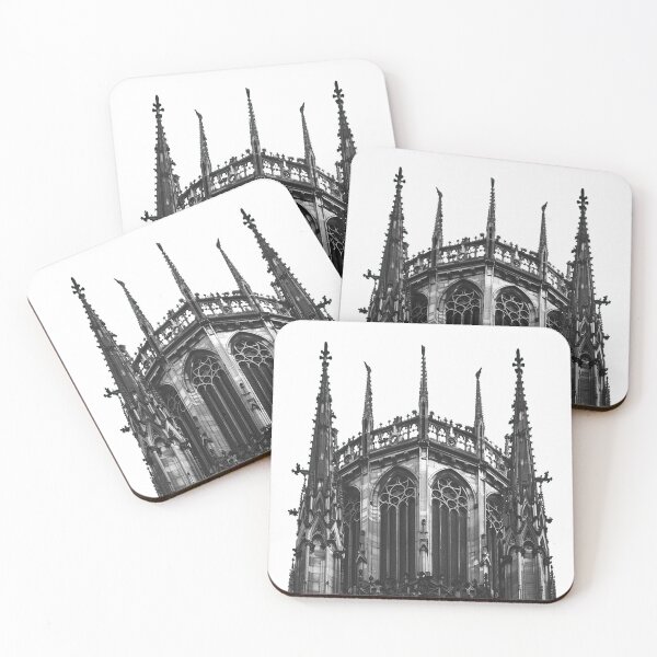 Item preview, Gothic Majesty: intricate black and white cathedral  designed and sold by 33wolvesdesigns.