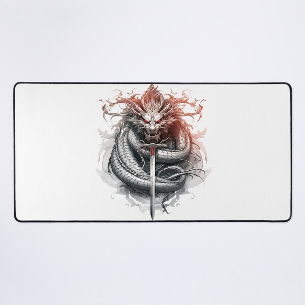 Item preview, Tattoo Style Dragon designed and sold by Lucy Goosy Art.