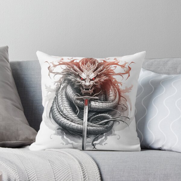 Item preview, Tattoo Style Dragon designed and sold by Lucy Goosy Art.