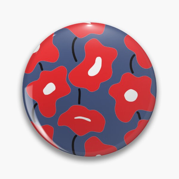 Aperçu de l'œuvre Mod Flora - Rouge Coquelicot créée et vendue par BayhillStudio.