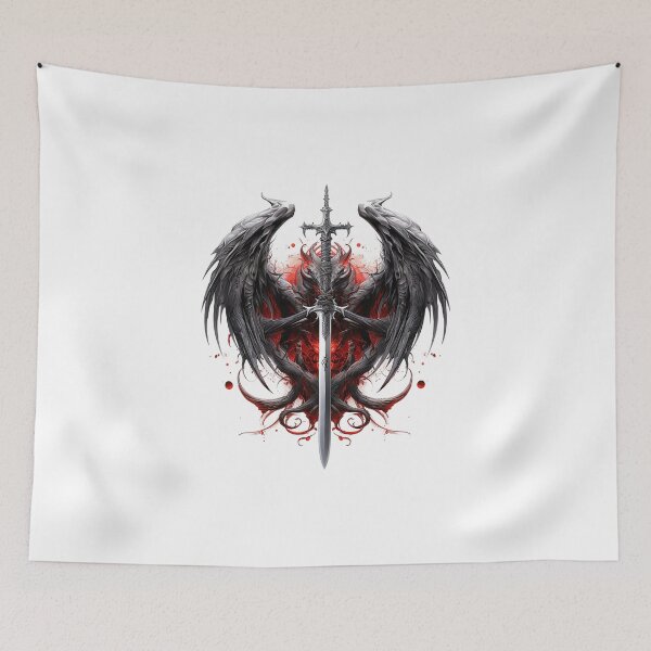 Item preview, Tattoo Style Dragon designed and sold by Lucy Goosy Art.