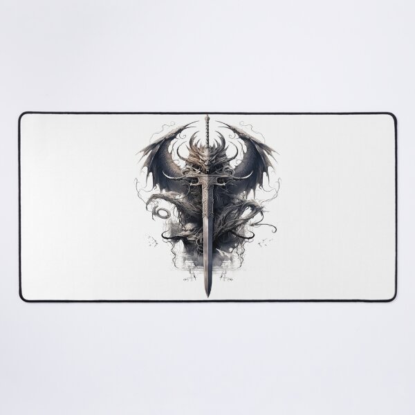 Item preview, Tattoo Style Dragon designed and sold by Lucy Goosy Art.