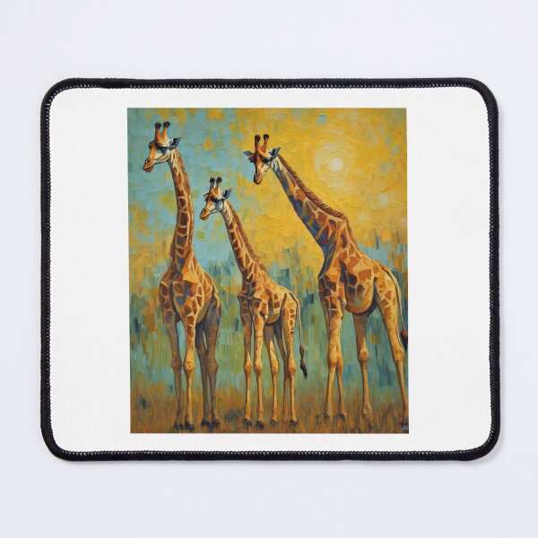Item preview, "Family of Giraffes: Majestic Harmony" designed and sold by Artisticanvas.