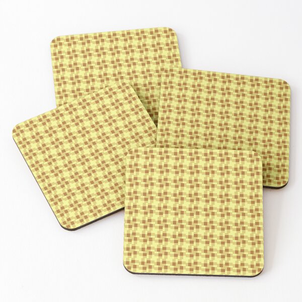 Item preview, Modern Fusion - Contemporary Geometry in Brown and Yellow Patterns designed and sold by Looming Lines.