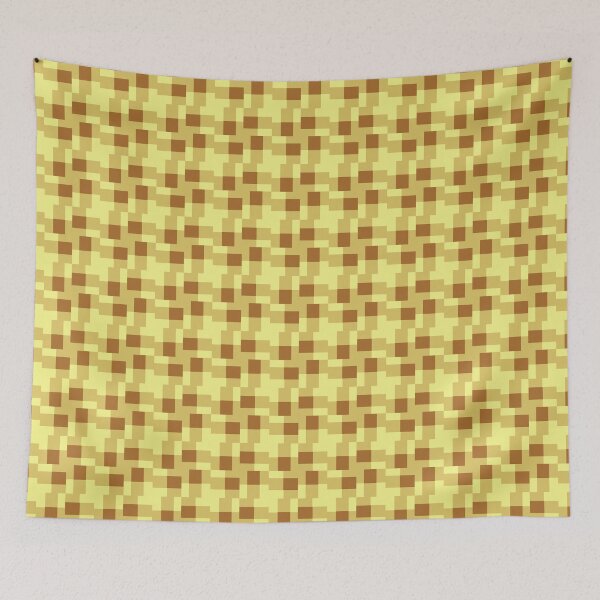 Item preview, Modern Fusion - Contemporary Geometry in Brown and Yellow Patterns designed and sold by Looming Lines.