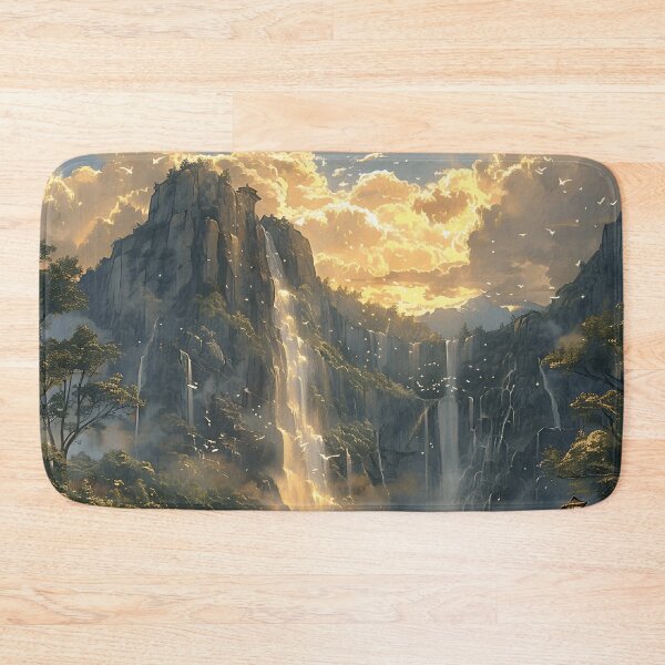 Item preview, "Sunset Splendor at the Cascade Cliffs" designed and sold by MYTHIC PEEL STICKERS.