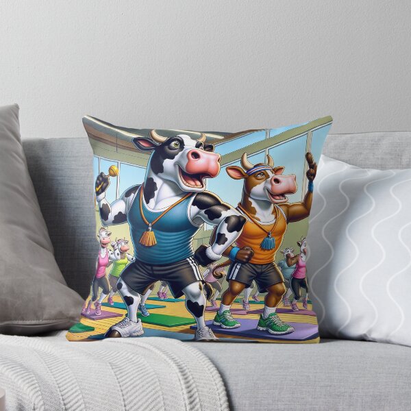 Item preview, Fitness Frenzy - Aerobic Cows in Action designed and sold by Moo-larious Creations From Down Udder.