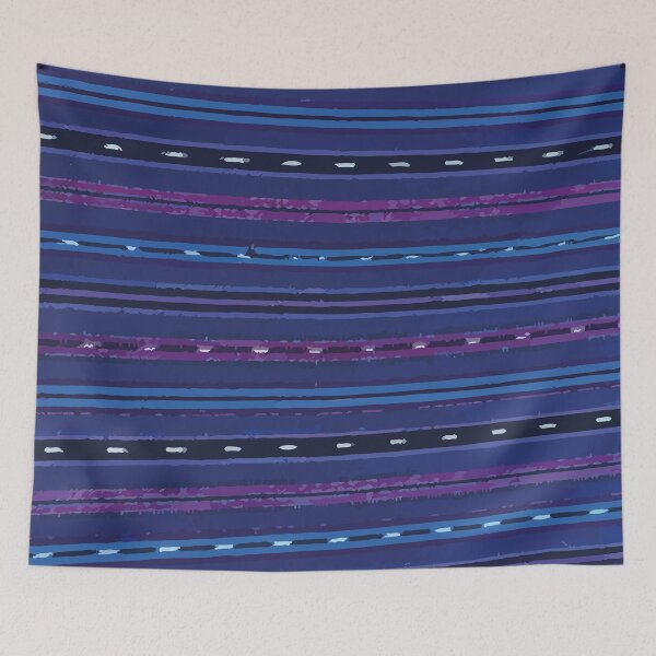 Item preview, Royal blue mexican blanket poncho mexican folk art rebozo designed and sold by T-Mex.