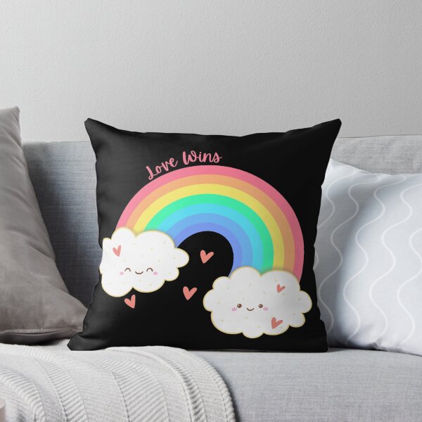 Item preview, Love Wins, Pride, Queer LGBTQ Rainbow Print designed and sold by Thehatinthecat.