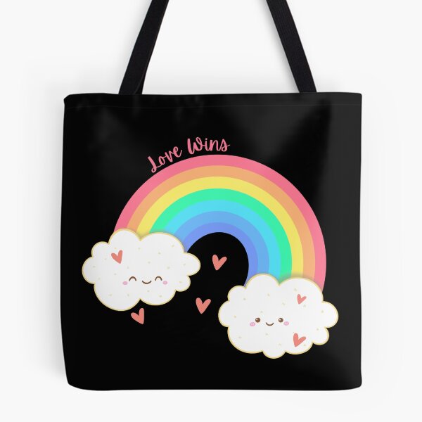 Item preview, Love Wins, Pride, Queer LGBTQ Rainbow Print designed and sold by Thehatinthecat.