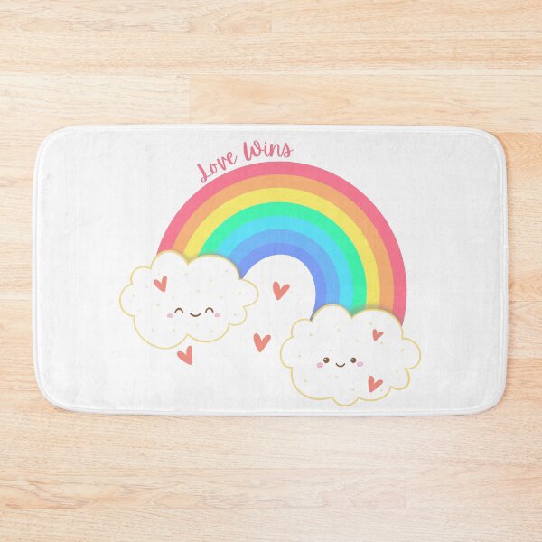 Item preview, Love Wins, Pride, Queer LGBTQ Rainbow Print designed and sold by Thehatinthecat.