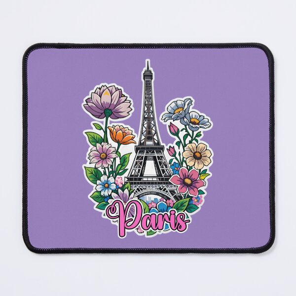 Item preview, Eiffel Tower In Paris France With Flowers designed and sold by TheArtOfPat.