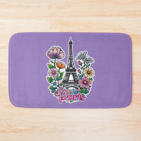 Item preview, Eiffel Tower In Paris France With Flowers designed and sold by TheArtOfPat.