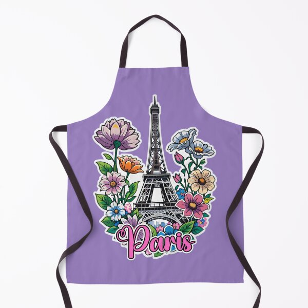 Artikelvorschau, Eiffel Tower In Paris France With Flowers entworfen und verkauft von TheArtOfPat.