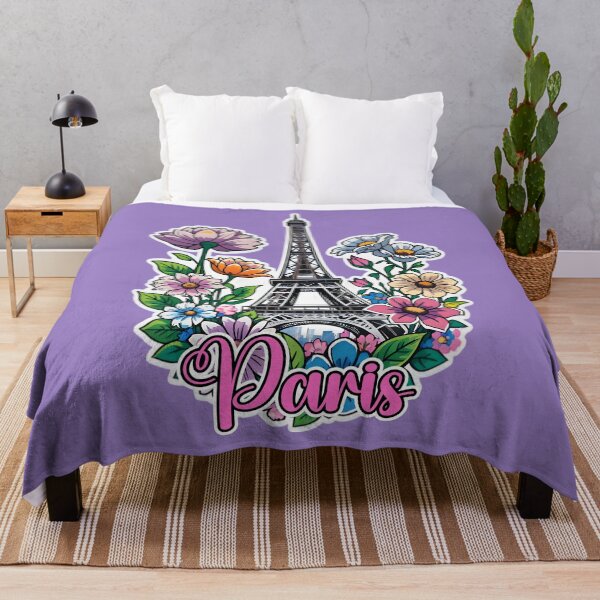 Artikelvorschau, Eiffel Tower In Paris France With Flowers entworfen und verkauft von TheArtOfPat.