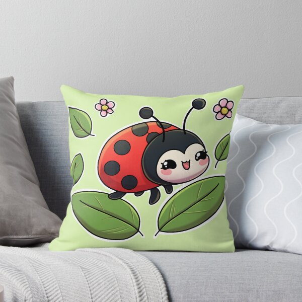Item preview, Ladybug with leaves designed and sold by Kiskadee-Draw.