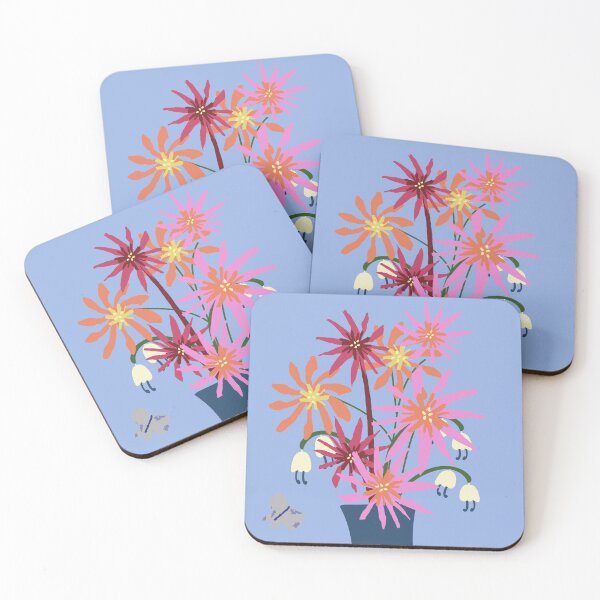 Item preview, "A Tall Blue Vase Of Flowers" By SalsySafrano. designed and sold by SalsySafrano.