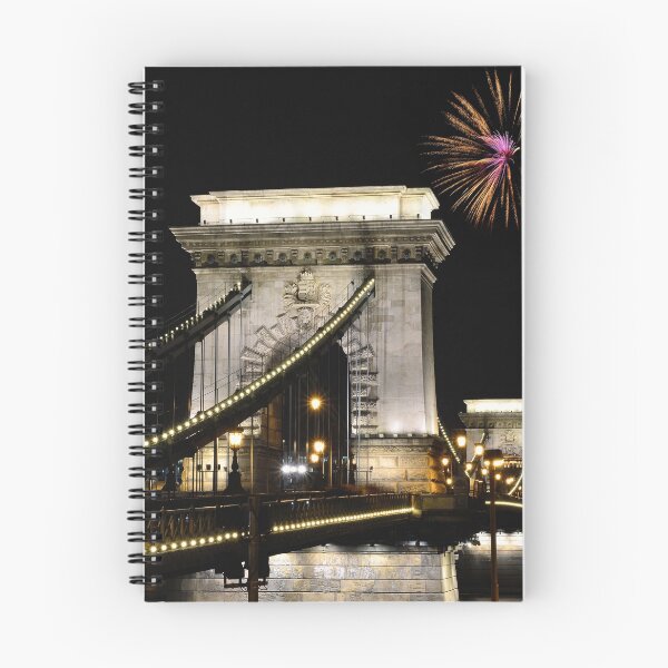 Item preview, Szechenyi Chain bridge with fireworks designed and sold by DesignAstur.