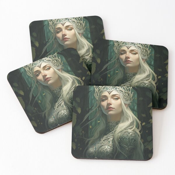 Item preview, Elven Winter Queen - Art Nouveau Style designed and sold by ArtNouveauChic.