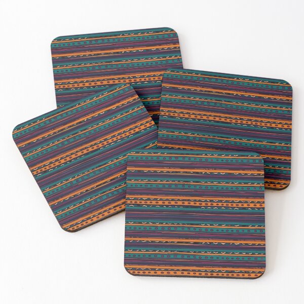Item preview, Ethnic fall colors southwest folk art fabric bold decoration  designed and sold by T-Mex.