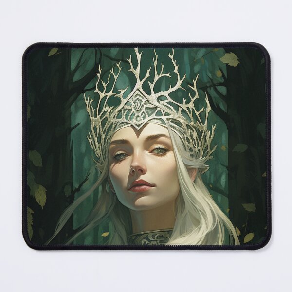 Item preview, Elven Winter Queen - Art Nouveau Style designed and sold by ArtNouveauChic.