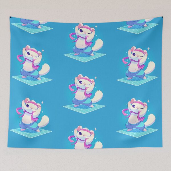 Item preview, A ferret dancing the night away designed and sold by etherElric.