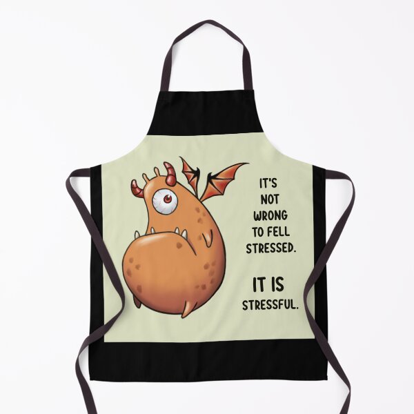 Item preview, Monstruo "No está mal sentirse estresado" designed and sold by The Warrior's Tavern.