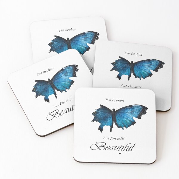 Item preview, Blue Butterfly Inspirtional Minimalist Art designed and sold by jergl.