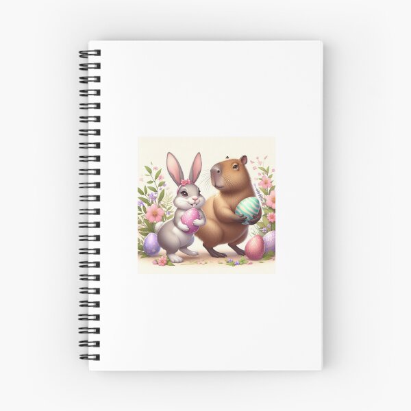 Item preview, Capybara Celebrates Easter with Little Bunny1 designed and sold by Capybara Art Lover.