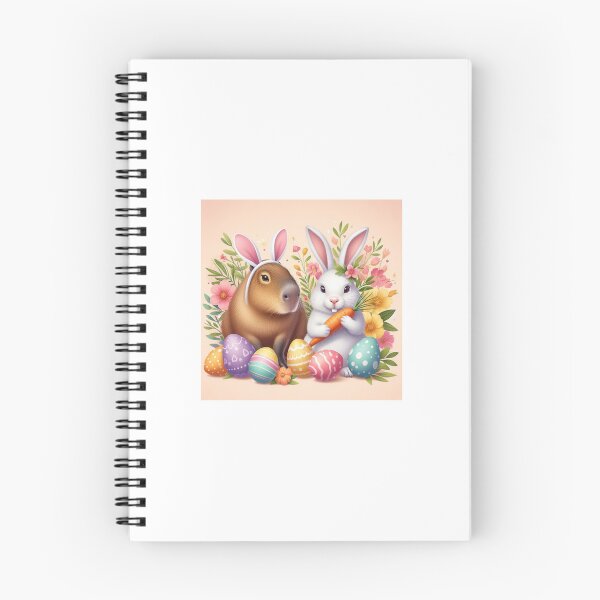 Item preview, Capybara Celebrates Easter with Little Bunny2 designed and sold by Capybara Art Lover.