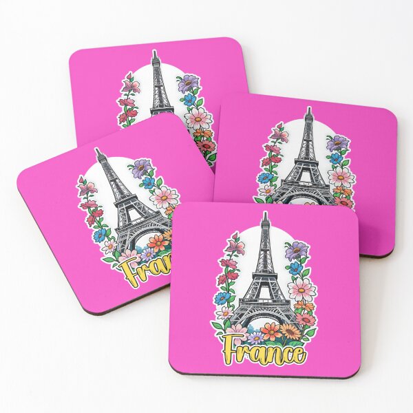 Artikelvorschau, Eiffel Tower In Paris France With Flowers entworfen und verkauft von TheArtOfPat.