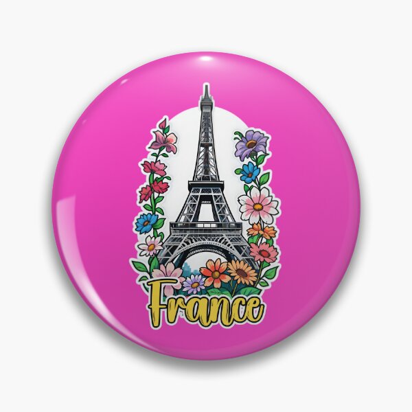 Artikelvorschau, Eiffel Tower In Paris France With Flowers entworfen und verkauft von TheArtOfPat.