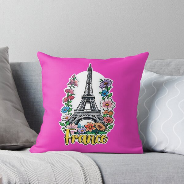 Artikelvorschau, Eiffel Tower In Paris France With Flowers entworfen und verkauft von TheArtOfPat.
