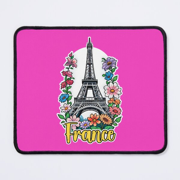 Item preview, Eiffel Tower In Paris France With Flowers designed and sold by TheArtOfPat.