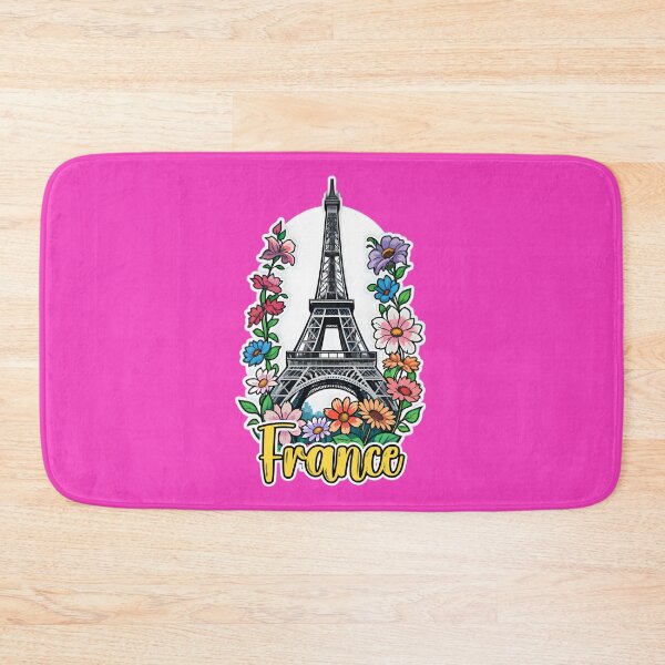 Item preview, Eiffel Tower In Paris France With Flowers designed and sold by TheArtOfPat.