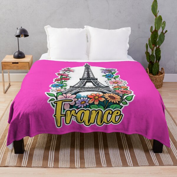 Artikelvorschau, Eiffel Tower In Paris France With Flowers entworfen und verkauft von TheArtOfPat.