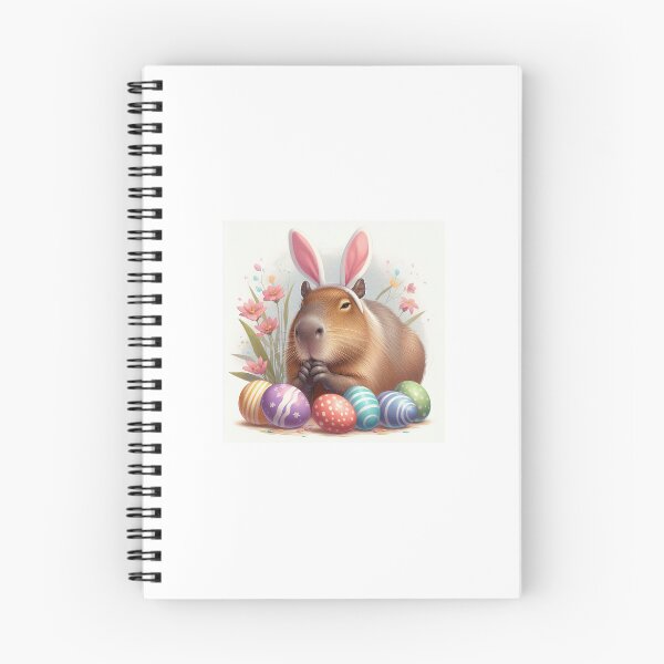 Item preview, Capybara Celebrates Easter with Little Bunny3 designed and sold by Capybara Art Lover.