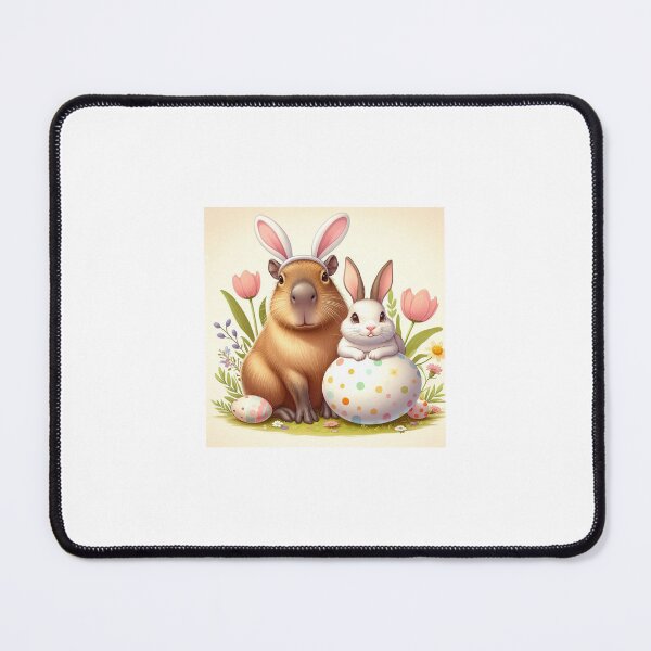Item preview, Capybara Celebrates Easter with Little Bunny4 designed and sold by Capybara Art Lover.