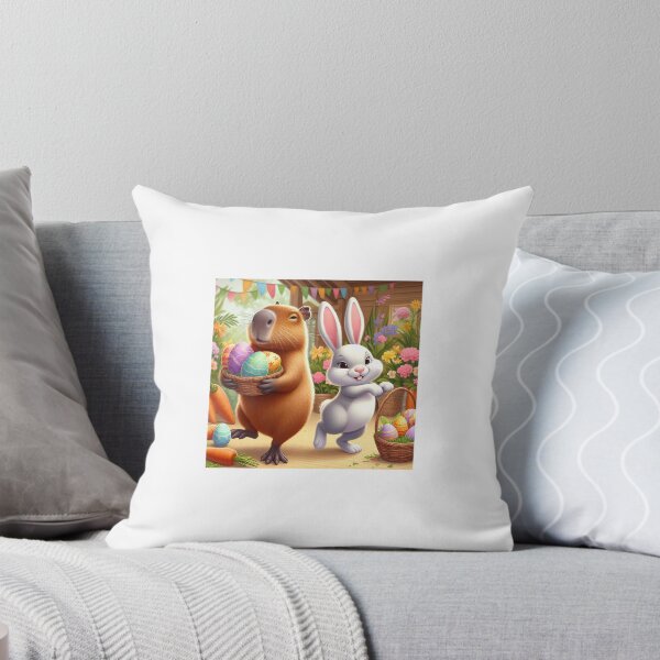 Item preview, Capybara Celebrates Easter with Little Bunny5 designed and sold by Capybara Art Lover.