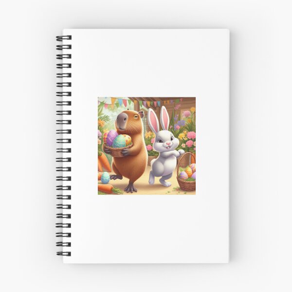 Item preview, Capybara Celebrates Easter with Little Bunny5 designed and sold by Capybara Art Lover.